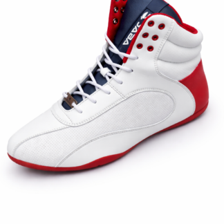 Zapatilla Deportiva Jabali Geometry Blanca Rojo