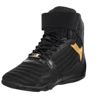 Zapatilla Deportiva Jabali Gold Negra Dorada