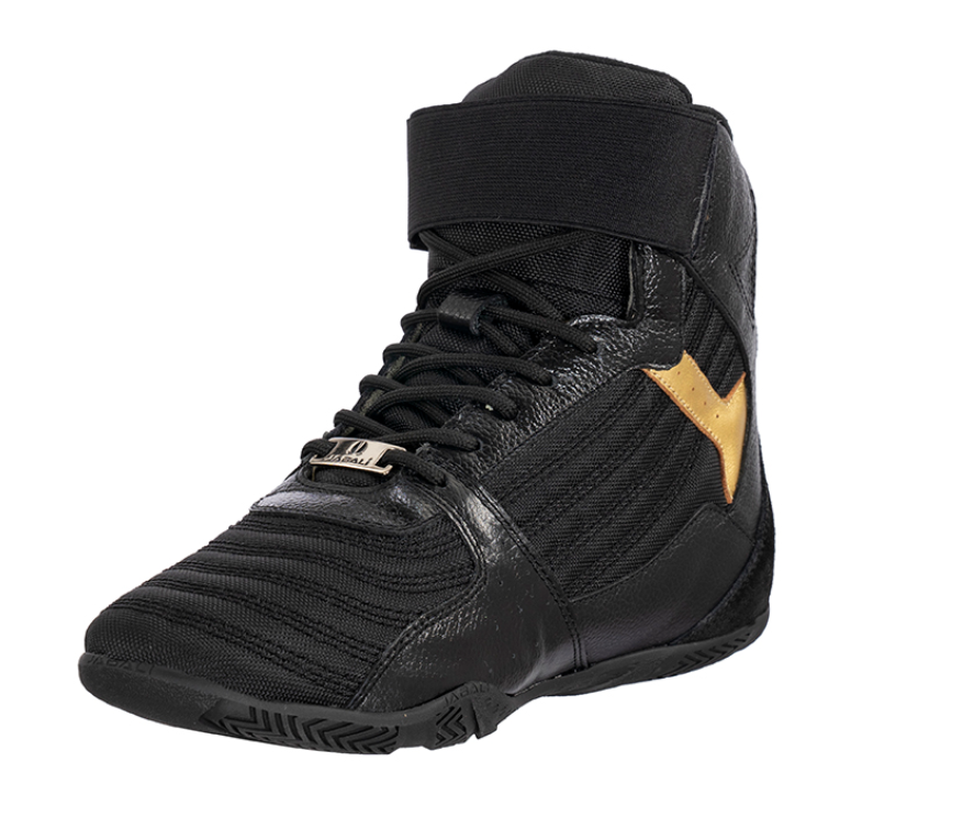 Zapatilla Deportiva Jabali Gold Negra Dorada
